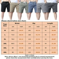 Glookwis Muškarci sa džepovima Hraštači za vježbanje Ležerne prilike Ležerne prilike Ležerne prilike Ležerne prilike Havajske ljetne kratke hlače Mid struk Solid Color Sport Mini pantalone