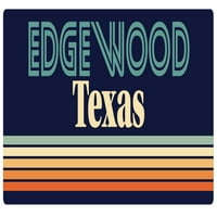 Edgewood Texas Vinil naljepnica za naljepnicu Retro dizajn