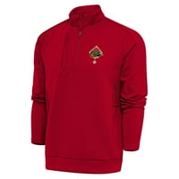 Muška antigua Red Pittsburgh Crawfords Veliki i visoki generacijski tromjesečni pulover TOP