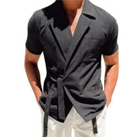 Košulje za muškarce Modna proljetna ljetna casual kratkih rukava od ispisane top bluze muške majice