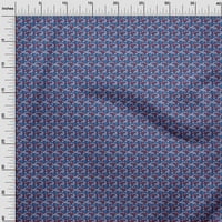Onuone Rayon srednje plava tkanina cvjetna haljina materijal materijal tkanina za ispis tkanina širokog dvorišta