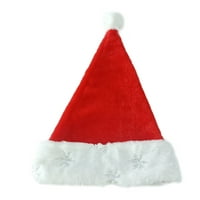 Božićni šešir Snowflake Sequin Mekani udoban topli debljine oblače festival Prop odrasli djeca Djedci Santa Claus Plish Ha