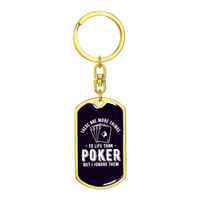 Više stvar u životu od poker kockarskog ključa od nehrđajućeg čelika ili 18k zlatni tag tag tag