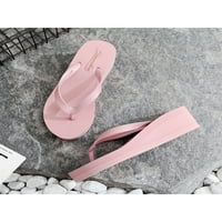 Daeful Womenske platforme Sandal Beach Flip Flops Summer Thong Sandales Comfort Kinge Slides Dame Slip na casual cipela Pink 5,5