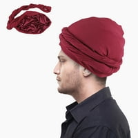 Turbana kapa za muškarce, rastezanje glave, elastični turbanski šal kravata za kosu unaprijed vezane