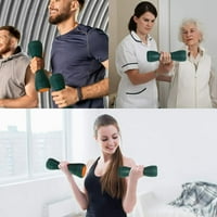 Podesiva bučica 2.24-4.4lbs Ručni željezni uređaj za vježbanje fitnes opreme za žene i muškarce za teretanu kućni vežbanje, tamno zeleno