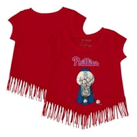 Djevojke Mladića Tiny Turpap Red Philadelphia Phillies Gumball Fringe majica