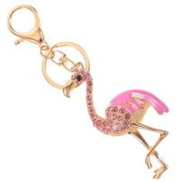Lavender Flamingo dizajn Privjesak za prstenje za prstenje za prstenje privjesak modni držač za modne ključeve za obnavljanje žičanih ukrasa
