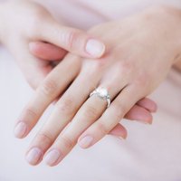 Prstenovi za muškarce Djevojke Žene Modni ovalni Opal Dvostruki dijamantski ženski prsten za angažman prsten za angažiranje cirkonije