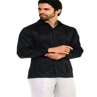 Mojito kolekcija Muška majica Guayabera Premium posteljina dugih rukava