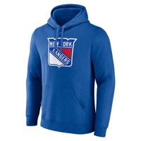 Muške fanatike marke Blue New York Rangers Približno logo Pulover Hoodie