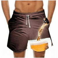 BabySbule muški kratke hlače Muške labave kratke hlače za pivo Ispis Brzo suhog kupaćeg kostim sportove plivanja