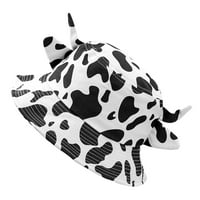 Krava otisci kašike šešir pamučne ribarske ljetne plaže sunčani šešir za žene