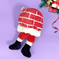Božićni pas škripane igračke, plišani Santa Elk Gingerbread Man Interaktivni trening žvakaći igračke za mala sredstva za kućne ljubimce