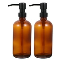Boca pumpa za boce za boce staklene šampon sapun Amber Eksply losion za kontejner Ručni tekući pumpe za ponovno punjenje okrugli tuš
