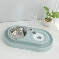 Shldybc dvostruka upotrebna kućna ljubimca plastične psovke Psi automatsko zdjelo na vodenoj posudi za vodu, ljetni štedni prostor