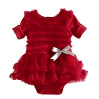 B91XZ Toddler Djevojka Outfits Babys Girls Winter LING rukav rukav s rezervacijom odjeće za odjeću Set ružičasta crvena ljubičasta, veličine 18-mjeseci