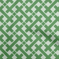 Onuoone Georgette viskoza zelena tkanina Provjerite haljinu materijal tkanina za ispis tkanina sa dvorištem širom