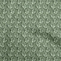 Onuone pamuk poplin tamnozelena tkanina azijska batik paisley tkanina za šivanje tiskane plafne tkanine pored dvorišta široko