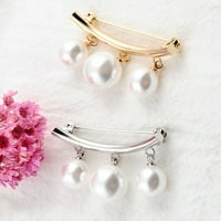 Xinrui Fashion Fau Pearl Dangle Beads Callar rever Brooch Pin Odeća nakit Decor