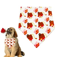 Trokut za kućne ljubimce BIB Love-Heart Modering Pribor za kućne ljubimce Mekana tekstura modni psi psi mače bandana za dan zaljubljenih