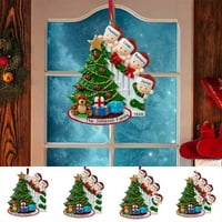 Božićno drvce za viseće ukras DIY Prezime za prezime Bauble Poklon ukras