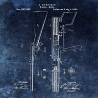 Salonska puška - 1881- Blue Poster Print Dan Sproul # DSP112875