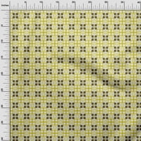 Onuone pamuk poplin žuta tkanina cvjetna i pločica Marokanska DIY odjeća za pretežanje tkanine Tkanina od dvorišta široko