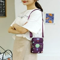 Dabuliu Ženska torba za žene Jednostavna jedna torbice za rame Multi-džepni kvačilo Mini torbica sa patentnim zatvaračem