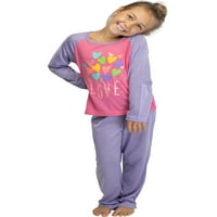 Chloe & Olivia Love Fashion Girls Pijama set, ljubičasta, 6 6x