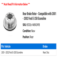 Zadnji rotor kočnice - kompatibilan sa - Ford e-ekonolin