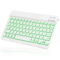 U lagana ergonomska tastatura sa pozadinom RGB svjetla, višestruki uređaj tanak punjiva tipkovnica Bluetooth 5. i 2,4 GHz stabilna veza za Blu Touchbook M7