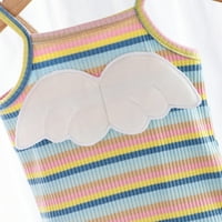 Dojenčad za bebe Djevojke bez rukava s rukavima s prugastim print suspender Romper Bodysuit Girls 'Cleance za odmor