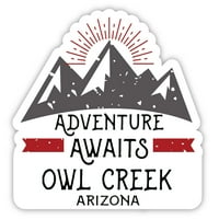 Owl Creek Arizona Suvenir Vinil naljepnica za naljepnicu Avantura čeka dizajn