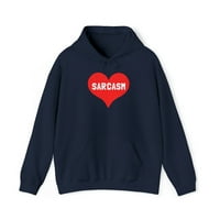 Sarkazam je ljubavna grafička dukserica, veličina S-5XL