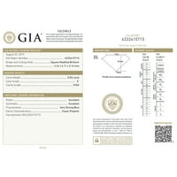 Dijamantni zaručni prstenovi za žene GIA certificirana princeza Solitaire Diamond Ring 18k bijelo zlato 1. Carat