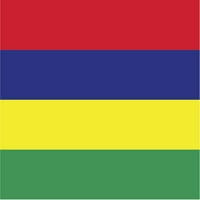 Mauricijus zastava zastava naljepnica