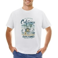 Kalifornijski spasilačka kuća Majica Muška plaža Surfanje Tee Vintage Primorski stil