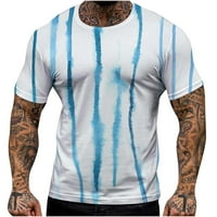 Vrhovi za muškarce Sport Casual majica Cool tiskane posade Crta majice duks mišića majica za vježbanje pulover bluza