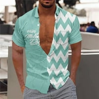 Cuoff Hawaiian Odjeća za odmor Muška casual revel Beach Holiday Wert Modna majica Havajska majica kratka rukava