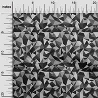Onuone svilene tabby siva tkanina Geometrijska opsega za pretežavanje tiskane šivaće tkanine sa dvorištem širom