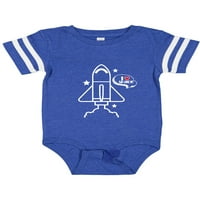 Inktastični raketni brod I Love Space Poklon Baby Boy ili Baby Girl Bodysuit
