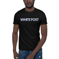 Bijela post retro stil kratkih rukava majica s nedefiniranim poklonima