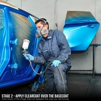 Refle plavi premium kvar uretanski basecoat Clearcoat automobil auto-karoserije