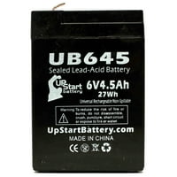 Kompatibilna dual Lite RLP baterija - Zamjena UB univerzalna zapečaćena olovna akumulator - uključuje dva frminalna adaptera za dva F do F