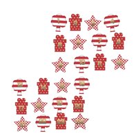 LIST Božićni broj zaptivanje ljepljivih božićnih elemenata isprekidani uzorak za kolačiće torbe poklon bo zalihe ambalaže
