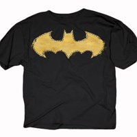 Komimi Batman Frayed Yellow Logo Majica za odrasle