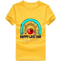 Cleariance Senior Dimbrojcijske košulje Poklon za mlađu majicu Kratki rukav Tors Summer School Tee Majice