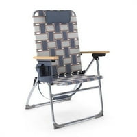 Kamp i Go 4-pozicija Retro sklopiva web stolica - plava i siva