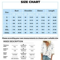 Ženske plus veličine vrhova V izrez čipke Crochet majice sa majicama rukava grafički grafički casual bluze bijeli xxxl